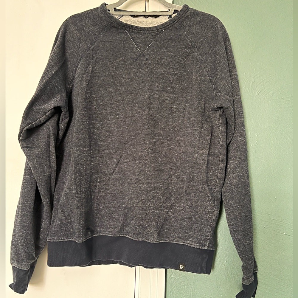 Pact dark blue, denim looking sweatshirt